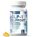 GLP-1 Support Weight Loss Supplement - 15-in-1 GLP1 Support for Weight Management Appetite Suppressant Fat Burn for Women Men - with Liposomal Berberine HCl Bitter Melon Citrus Bergamot