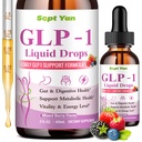 GLP-1 Support Liquid Drops - Support Healthy Metabolism, Digestive & Gut Health for Women & Men, Vegan Mixed Berry Flavor 2 Fl Oz