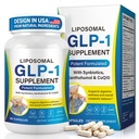 BHMSHY GLP-1 Supplement with Synbiotics, Xanthohumol & CoQ10 All Natural - Curb Appetite, Boost Metabolism & Support Gut Health for Women & Men Lean Body Support - 90 Capsules