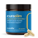 Curaslim GLP-1 Weight Loss Support: Natural GLP-1 Pathway Activation - Appetite Suppressant, Energy & Metabolism Booster - 10-in-1 Expert-Formulated, Berberine, 5HTP, Chromium, Saffron, 60 Servings