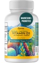 OPTIVIDA Bioavaiable Vegan Vitamin D3 4000 IU with Magnesium, Probiotics & Digestive Enzymes. Organic Vitamin D Supplement for Women & Men to Support Bone Health, Gut Health & Immune Support -60 Count