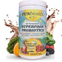Kids - Dr. Formulated Superfood Probiotic Powder - 5 billion CFU with Prebiotics + Adaptogens + Lion's Mane | Children's Natural Mind & Gut + Immune System Support | Sugar-Free I Chocolate