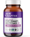 New Chapter Women's Multivitamin 40 Plus for Energy, Healthy Aging + Immune Support with 20+ Nutrients -- Every Woman's One Daily 40+, Gentle on the Stomach, 96 Count