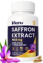 Imanu Saffron Extract, Mood and Cognitive Support for Women, Crocus sativus L., 88.5mg, 60 Capsules, 2 Month Supply
