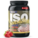 Ultimate Nutrition Whey Protein Isolate Powder with Glutamine Complex, ISO Sensation 93 - Whey Protein Powder with Added Colostrum for Enhanced Recovery, Immunity & Gut Health - Strawberry, 2lbs