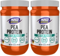MAINTENANT Nutrition sportive, Protéine de pois 24 g, Poudre facile à digérer, Sans saveur, 12-Ounce (paquet de 2)