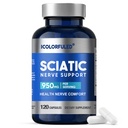 Sciatic Nerve Capsules, Nerve Support Supplement with 300mg Alpha Lipoic Acid & B-Complex Vitamins, 120 Capsules for Hip, Hand, Leg & Lower Back Comfort