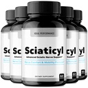 Sciaticyl Capsules, Official Sciaticyl Blood Support Supplement Pills - Maximum Strength, All Natural Healthy Circulation & Stable Levels, Advanced Scia Ticyl Health Support Reviews (5 Pack)