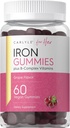 Gommies de fer Carlyle Plus Vitamines complexes B 60 Gommies véganes