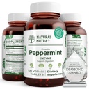 Natural Nutra Chewable Peppermint Digestive Enzyme Supplement, Help to Relieve Gas, Indigestion, and Other Digestive discomforts, Stomach Calmness, Papaya (Papain), Vegan and Vegetarian, 100 Tablets