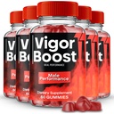 Vigor Boost Gummies, Official VigorBoost Supplement Gummy for Men - Maximum Strength Performance, All Natural Support for Overall Health & Wellness, Advanced Vigor Boost Health Reviews (5 Pack)