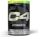 Cellucor C4 Ultimate Strength Pre Workout Powder - Tri-Stim Experience 300mg Caféine+TeaCrine+Dynamine - Créatine & Beta-Alanine - Supplément énergie pour les hommes et les femmes - Pomme verte aigre, 20 portions