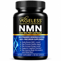 NMN Supplement 500mg for Women & Men, 90 Capsules, Cellular & NAD+ Support