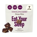 GEM Sleep Aid, Nighttime Bite, 7 Pack, Melatonin Free, L-Theanine, Magnesium, Valerian Root Extract | Vegan and Gluten Free | Earthy Chocolate Cherry, Trial Size