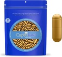 Capsuline Taille 0 - Capsules de gélatine vide d'or coloré - 1000 Compte - Capsules de pilules de gel vides - Remplissage de pilules de bovin pur bricolage - Capsules vides - Certifiés Casher et Halal