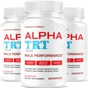 (3 Pack) Alpha TRT Capsules - Official AlphaTRT Pills for Men All Natural Daily Nutrition Support Premium Advanced Formula Multivitamin for Overall Health & Wellness, 180 Capsules for 3 Months