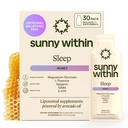 Sleep - Melatonin-Free Formula with Magnesium Glycinate, GABA, L-Theanine, 5-HTP, Apigenin & Avocado Oil - Relaxation & Healthy Sleep-Wake Cycles* - 30 Daily Pouches