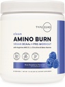Type Zero Amino Burn - Vegan BCAA + Clean Pre Workout Powder with Arginine AKG, L-Citrulline & Beta Alanine - Amino Acid Clean Energy, Endurance & Hydration Supplement - Blue Raspberry, 30 Servings