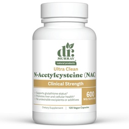 Dr. Murray's Ultra Clean N-Acetylcysteine (NAC) 600 mg 120 Vegan Capsules