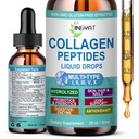 Collagen Peptides Liquid Drops, Multi Collagen Peptide for Skin Hair Nail Joints Bones Gut Health, Hydrolyzed Liquid Collagen Peptides w/Glucosamine Chondroitin MSM Biotin Vitamins for Women and Men