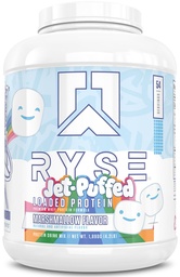 Ryse Loaded Protein Powder - Jet-Puffed Marshmallow - 25g Whey Protein Isolate & Concentrate with Prebiotic Fiber & MCTs - Low Carb, Low Sugar, Digestive-Friendly - 54 Servings / 4 lb Tub