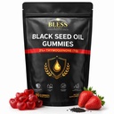 Black Seed Oil Gummies with 2% Thymoquinone - Sugar Free Nigella Sativa - Antioxidant Support for Immune Function, Joint Comfort, Hair & Skin - Vegan & Halal - Strawberry Flavor, 90 Gummies