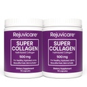 Rejuvicare Super Collagen 500 mg, Hydrolyzed Collagen Peptides for Hair, Skin & Nails, Beauty & Wellness Supplement, Supports Healthy Hydration & Elasticity, 180 Capsules, 2 Pack Value