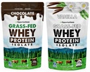 Opportuniteas Grass Fed Chocolate & Vanilla Whey Protein Isolate Powder - Protein Powder Without Artificial Sweeteners, Hormone-Free Cows, Non GMO - 2X 1lb Bundle