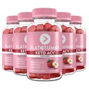 Flat Tummy Keto ACV Gummies, 60 Count – Specialized Formula, Post GLP-1 Keto Supplement, Vegan-Friendly, Non-GMO - Apple Cider Vinegar Gummies, BHB Salts, Beet and Pomegranate Superfood Powders