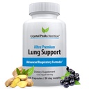 Lung Support - Sooth Lungs & Detox Supplement to Breath Easier Respiratory Support Supplement - Natural Relief - 60 Capsules, 30-Day Supply