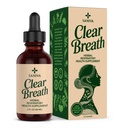 Clear Breath | Mullein Leaf Respiratory Support Drops | 6-Herb Proprietary Herbal Blend for Lung Support | Alcohol Free, Non-GMO Liquid Supplement | 30 Day Supply, 60 mL