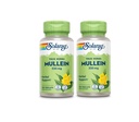 SOLARAY Mullein Leaf, Herbal Support for Healthy Respiratory and Bronchial Function 330mg, Vegan, 100 Servings, 100 VegCaps (Pack of 2)
