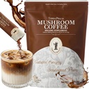 Instant Mushroom Coffee Powder | with Organic Lions Mane & Reishi for Energy, Focus, Immunity & Digestion | Sugar Free, Low Caffeine Coffee Alternative, NO Earthy taste - 30 Single Serve Packets