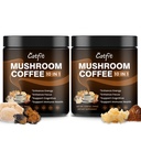Catfit Instant Mushroom Coffee Powder, 10-in-1 Adaptogen Blend with Lion's Mane, Chaga & Cordyceps for Energy, Focus, Gut Health & Immune Support - 320g, 100 Servings