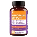 Complete Menopause Support Supplement for Women | Menopause Synbiotic with Black Cohosh, Dong Quai, Rhubarb Root | Helps Easing Hot Flashes, Night Sweats, Restful Sleep | 60 Capsules