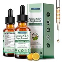2 Pack GLP-1, GLP-1 Oral Solution Support with Berberine Ceylon Cinnamon Green Tea Chromium & Cellulose Fiber for Hunger & Metabolism, Gut Digestive Wellness, Natural GLP1 Daily Liquid Drops