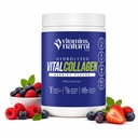 Hydrolyzed Vital Collagen Peptides Powder with Vitamin C, Hyaluronic Acid, Biotin and Resveratrol – Daily Beauty and Wellness Formula – Berries Flavor – 300g