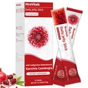 Coleology Cutting Jelly - Collagen Jelly Stick with Chia Seeds Collagen, Hyaluronic Acid, Glowing Skin, Pomegranate Flavored 15 Sticks