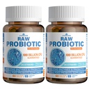 Raw Probiotics for Women & Men - 100 Billion CFU, 35 Strains, Organic Prebiotics & Natural Digestive Enzymes for Digestive, Gut & Immune Health - Soy and Gluten Free, Non-GMO, 120 Vegan Capsules