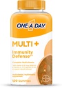 Un jour Multi+ Immune Soutien Gommies, Immunité Multivitamine avec Vitamine D, Vitamine C, Vitamine E, Vitamine A, Zinc et plus, Vitamine Gummy, 120 Compte