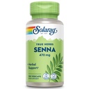 Solaray Senna Leaf Capsules for Men & Women - Natural Senna Supplement for Adults, Herbal Supplement for Support, 470 mg Per Serving, Non GMO, Vegan - 100 Ct Veg Caps