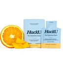 HackU Hydration Hack Electrolyte & Skin Hydration Packets – Sugar Free, Bloat-Free Drink Mix with Magnesium, Hyaluronic Acid & Ceramides for Daily Glow & Moisture Support