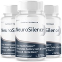 (3 Pack) Neurosilence Capsules, Official Neuro Silence Hearing Support With Natural Ingredients, Advanced NeuroSilence Ear Health Pills with Premium Vitamins Supporting Hearing Wellness (180 Capsules)