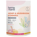 Hemp & Mushroom Gummies 6500mg - Max Strength for Adults - Chill, Inflammation, Natural Pain, Restful Sleep (325mg Gummy) - by Hemp and Hand
