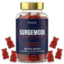 Pre Workout Gummies with Caffeine – Clean Energy & Pump Support Gummies with Citrulline, Beta Alanine & Electrolytes – Sugar Free Vegan Preworkout Gummies, Mixed Berry (90 Count)