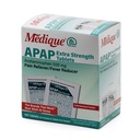 Medique @ Home 70433 Extra Strength APAP Tablets, Non-Aspirin, 50 Packets (2 Tablets per Packet) Total-100 Count