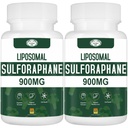900MG Liposomal Sulforaphane Supplement Broccoli Extract, Liver Supplement for Antioxidant, Digestion, Cellular Health 120 Capsules