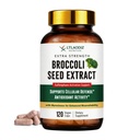 Sulforaphane from Broccoli Seed, Broccoli Supplement | Glucoraphanin, Myrosinase, Moringa Oleifera Leaf Extract – Activated Plant-Based Formula for Cellular Antioxidant Support, 120 Vegan Capsules