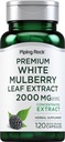 Piping Rock Mulberry Leaf Extract Capsules | 120 Count | Herbal Supplement | Non-GMO, Gluten Free