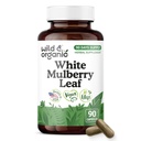 Wild & Organic White Mulberry Leaf Extract Capsules 500 mg - Antioxidant & Overall Support - Natural Mulberry Supplement - Morus Alba Leaf Powder - Vegan, No Fillers, Non-GMO - 90 Count